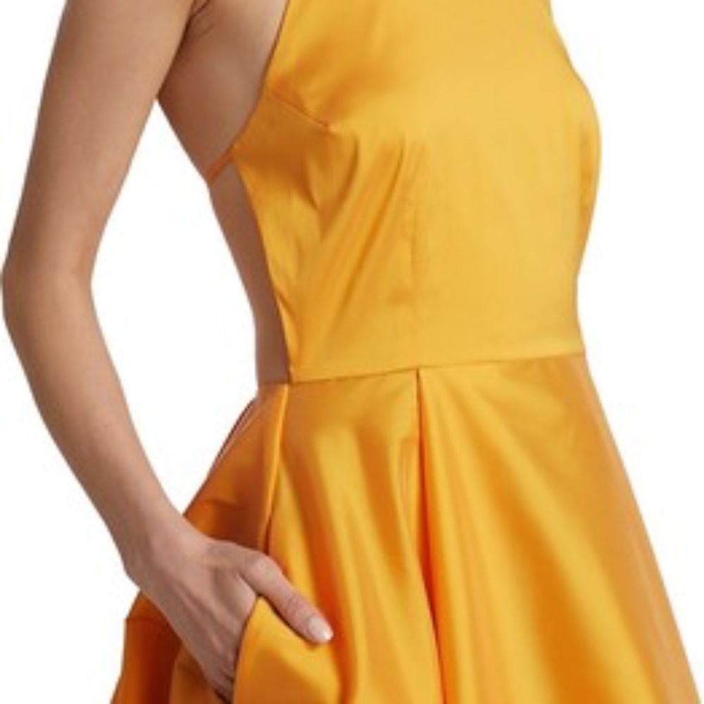 BERNADETTE Satin Taffeta Open-Back Gown - size 38 (= US 6) - Picture 4 of 8